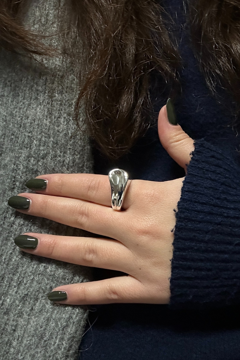 Berlin 925 silver ring by Plata – bold modern chunky jewelry